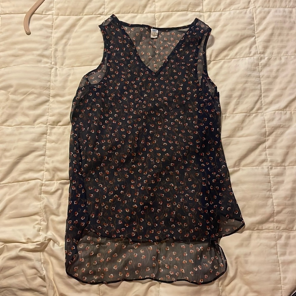 Light see through floral top